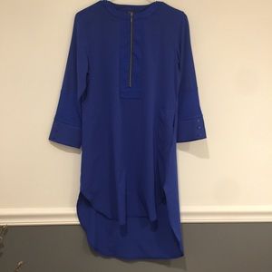 Maude colbolt blue shirt or dress  size S.